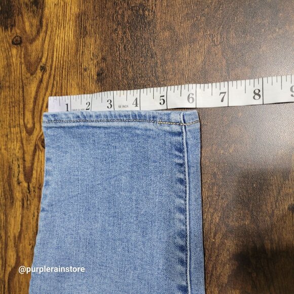 Chico's Jeans 1 = 8 Girlfriend Slim Ankle Mid Rise Stretch Medium Light Wash - Picture 9 of 11